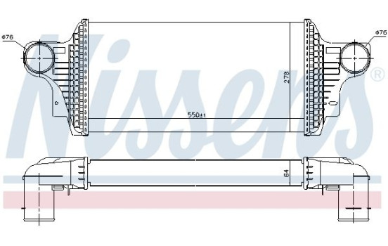 Intercooler, intercooler 96438 Nissens, Imagen 5
