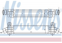 Intercooler, intercooler 96702 Nissens