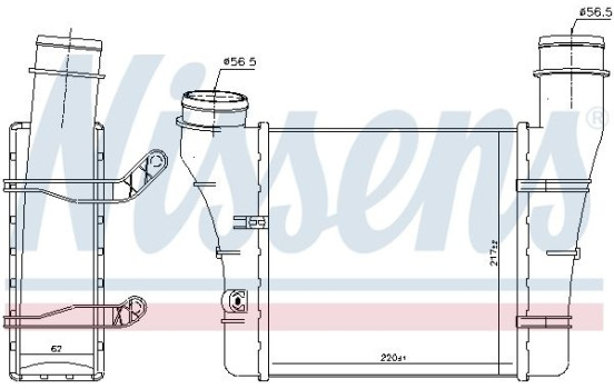 Intercooler, intercooler 96707 Nissens, Imagen 2