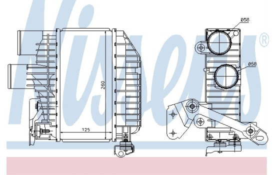 Intercooler, intercooler 96758 Nissens, Imagen 2