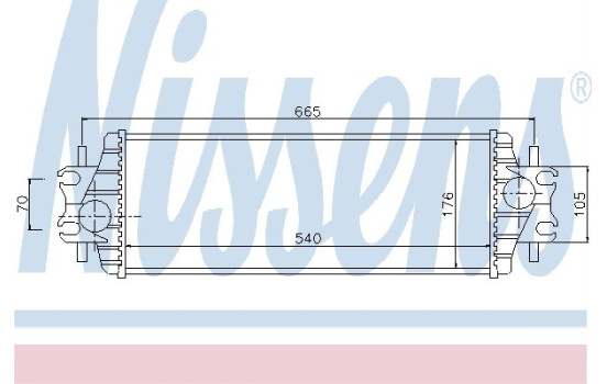 Intercooler, intercooler 96762 Nissens, Imagen 2