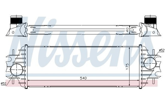 Intercooler, intercooler 96762 Nissens, Imagen 3