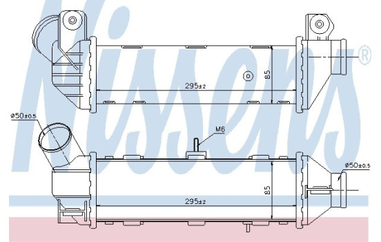 Intercooler, intercooler 96769 Nissens, Imagen 2