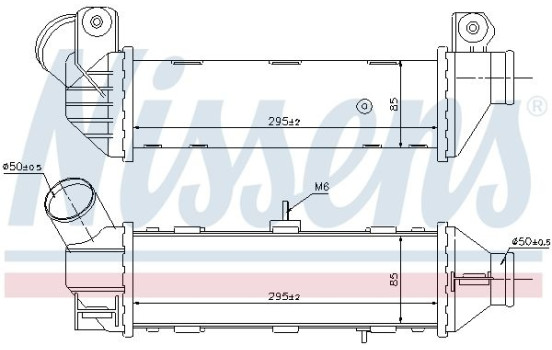 Intercooler, intercooler 96769 Nissens, Imagen 3