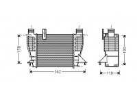 INTERCOOLER JUKE 1.5dCI MT +/sin aire acondicionado 09- 13004356 International Radiators