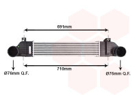 INTERCOOLER W220 CLASE S 3.2CDi AUTOMÃ?TICO con A/C del '99 al '02 30004353 International Radiators