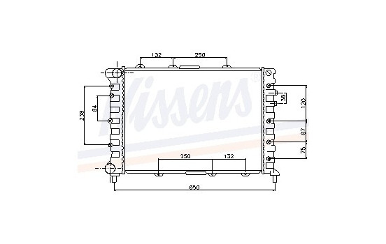 Enfriador, refrigeración del motor 60041 Nissens