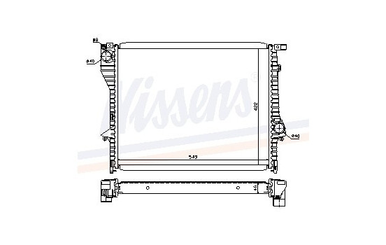 Enfriador, refrigeración del motor 60638 Nissens