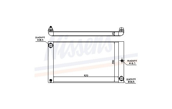 Enfriador, refrigeración del motor 60765 Nissens