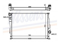 Enfriador, refrigeración del motor 60806 Nissens