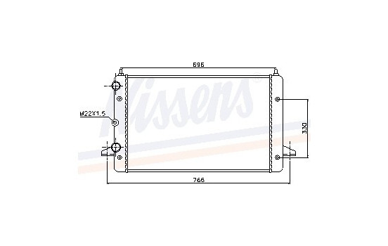Enfriador, refrigeración del motor 62013 Nissens