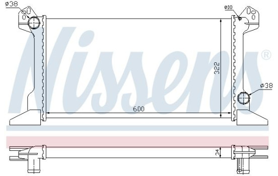 Enfriador, refrigeración del motor 62177 Nissens, Imagen 2