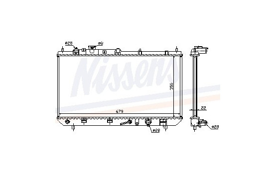 Enfriador, refrigeración del motor 625081 Nissens
