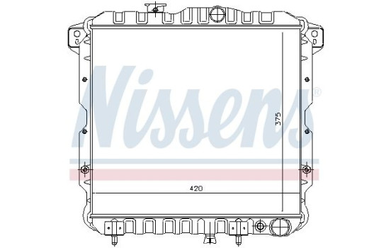 Enfriador, refrigeración del motor 62814 Nissens, Imagen 2