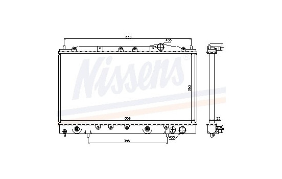 Enfriador, refrigeración del motor 62865 Nissens