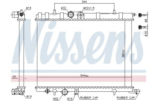 Enfriador, refrigeración del motor 63502 Nissens, Imagen 2