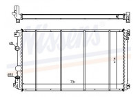 Enfriador, refrigeración del motor 63819 Nissens