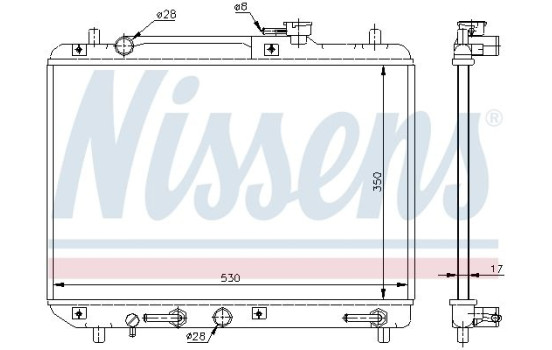 Enfriador, refrigeración del motor 64176 Nissens, Imagen 2