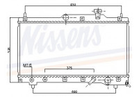 Enfriador, refrigeración del motor 64657 Nissens