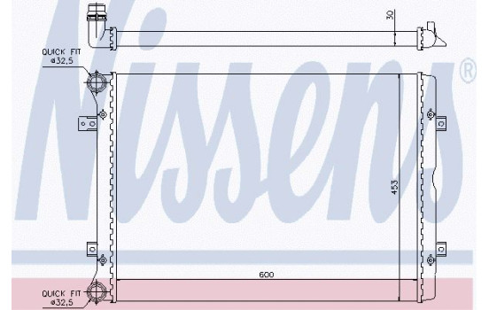 Enfriador, refrigeración del motor 65014 Nissens