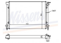 Enfriador, refrigeración del motor 651811 Nissens