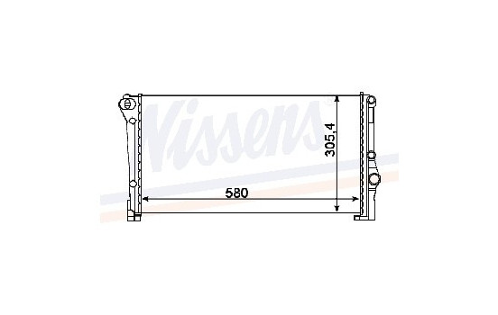 Enfriador, refrigeración del motor 68806 Nissens