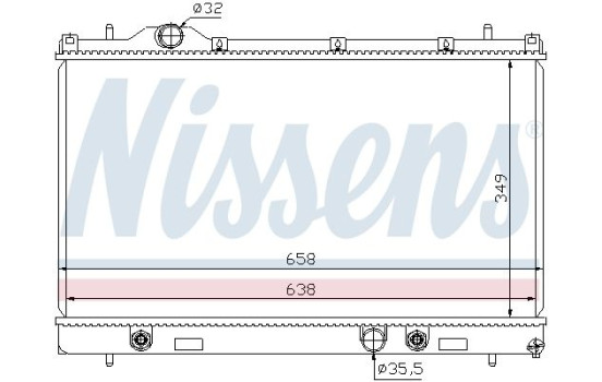 Enfriador, refrigeración del motor 69209 Nissens, Imagen 2