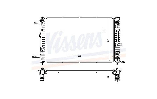 Enfriador, refrigeración del motor - Original 60228A Nissens