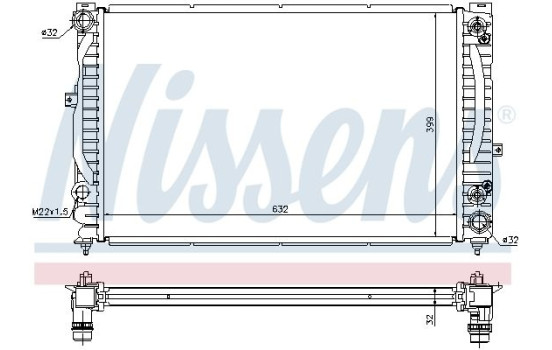 Enfriador, refrigeración del motor - Original 60228A Nissens, Imagen 2