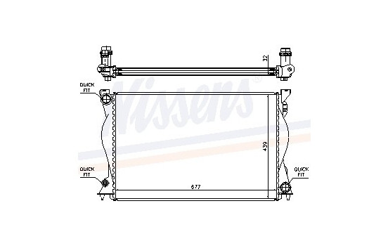Enfriador, refrigeración del motor - Original 60234A Nissens