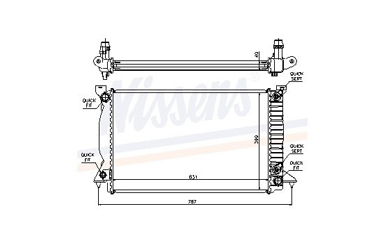 Enfriador, refrigeración del motor - Original 60314A Nissens