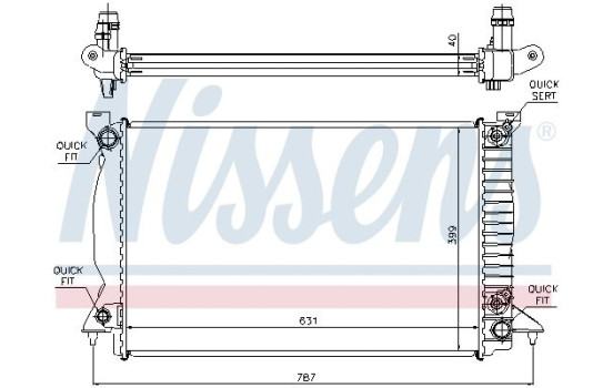 Enfriador, refrigeración del motor - Original 60314A Nissens, Imagen 2