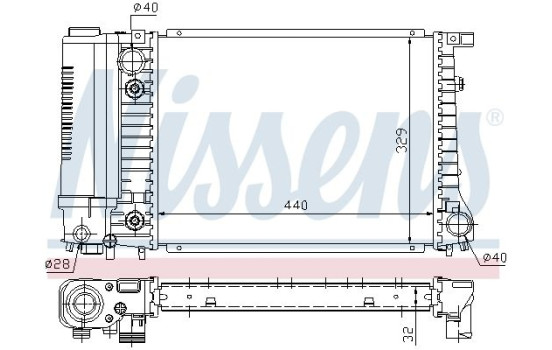Enfriador, refrigeración del motor - Original 60703A Nissens, Imagen 2