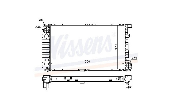Enfriador, refrigeración del motor - Original 60757A Nissens