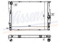 Enfriador, refrigeración del motor - Original 60786A Nissens