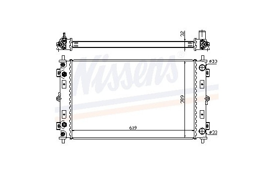 Enfriador, refrigeración del motor - Original 60981A Nissens