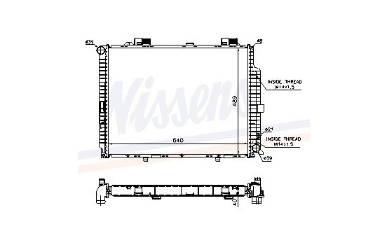 Enfriador, refrigeración del motor - Original 62612A Nissens