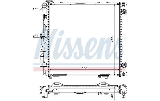 Enfriador, refrigeración del motor - Original 62682A Nissens, Imagen 2