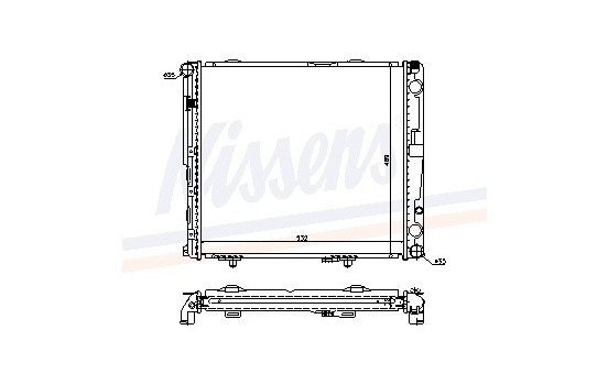 Enfriador, refrigeración del motor - Original 62693A Nissens