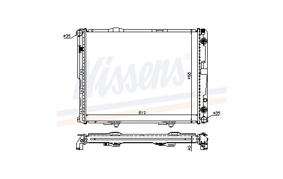 Enfriador, refrigeración del motor - Original 62695A Nissens