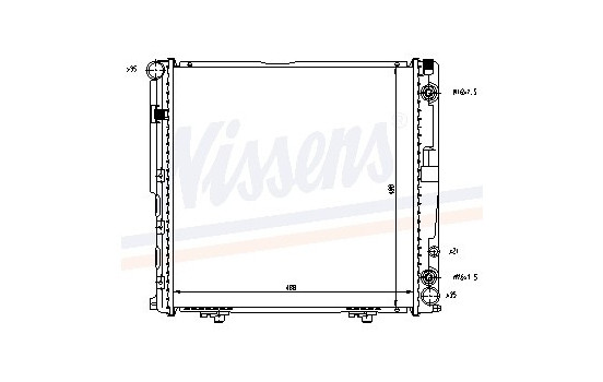 Enfriador, refrigeración del motor - Original 62763A Nissens