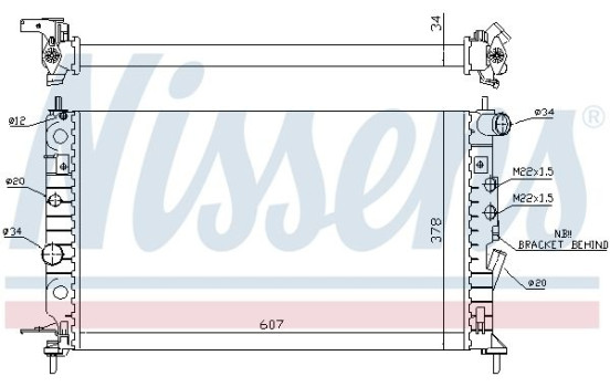 Enfriador, refrigeración del motor - Original 63013A Nissens, Imagen 2