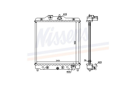 Enfriador, refrigeración del motor - Original 63309A Nissens