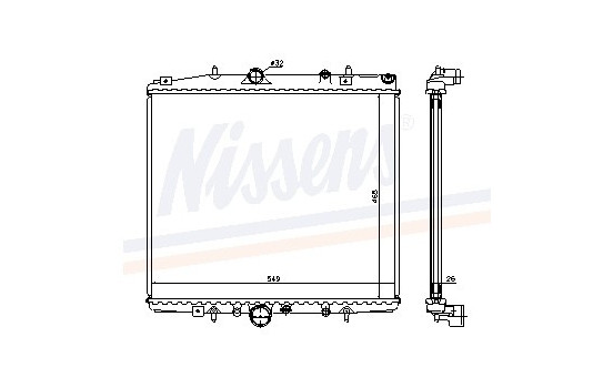Enfriador, refrigeración del motor - Original 63695A Nissens