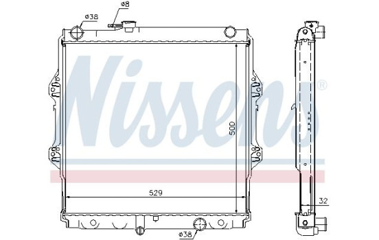 Enfriador, refrigeración del motor - Original 64598A Nissens, Imagen 2