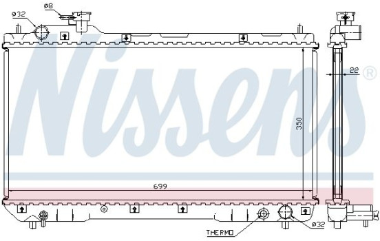 Enfriador, refrigeración del motor - Original 64629A Nissens, Imagen 2