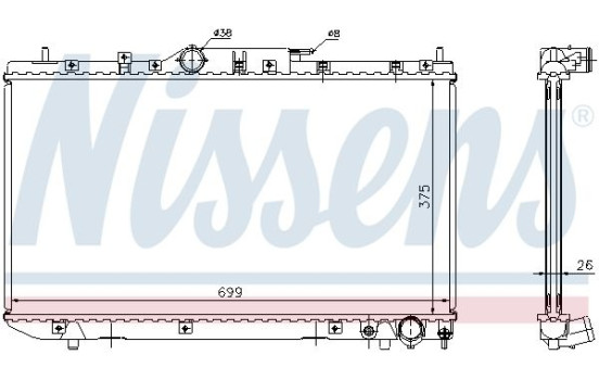 Enfriador, refrigeración del motor - Original 64643A Nissens, Imagen 2