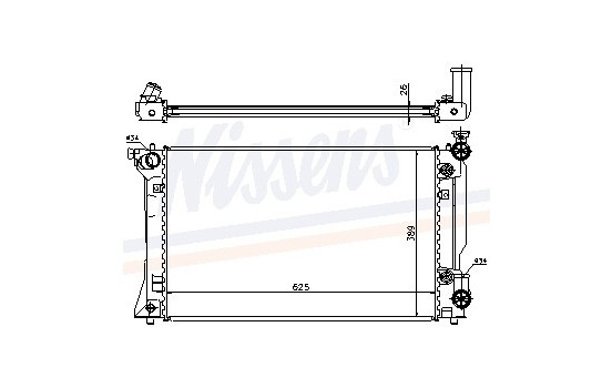 Enfriador, refrigeración del motor - Original 64668A Nissens