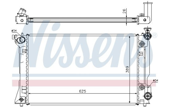 Enfriador, refrigeración del motor - Original 64668A Nissens, Imagen 2