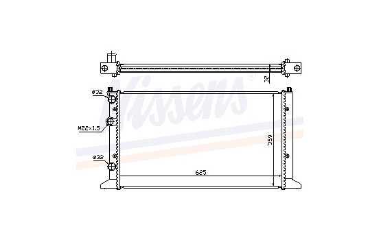 Enfriador, refrigeración del motor - Original 65265A Nissens